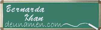 Bernarda Khan Visitenkarte